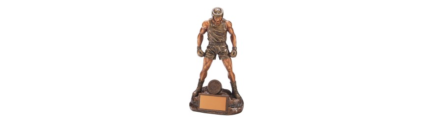 ULTIMATE BOXING FIGURE RESIN TROPHY - 4 SIZES - 20.5CM - 26.5CM